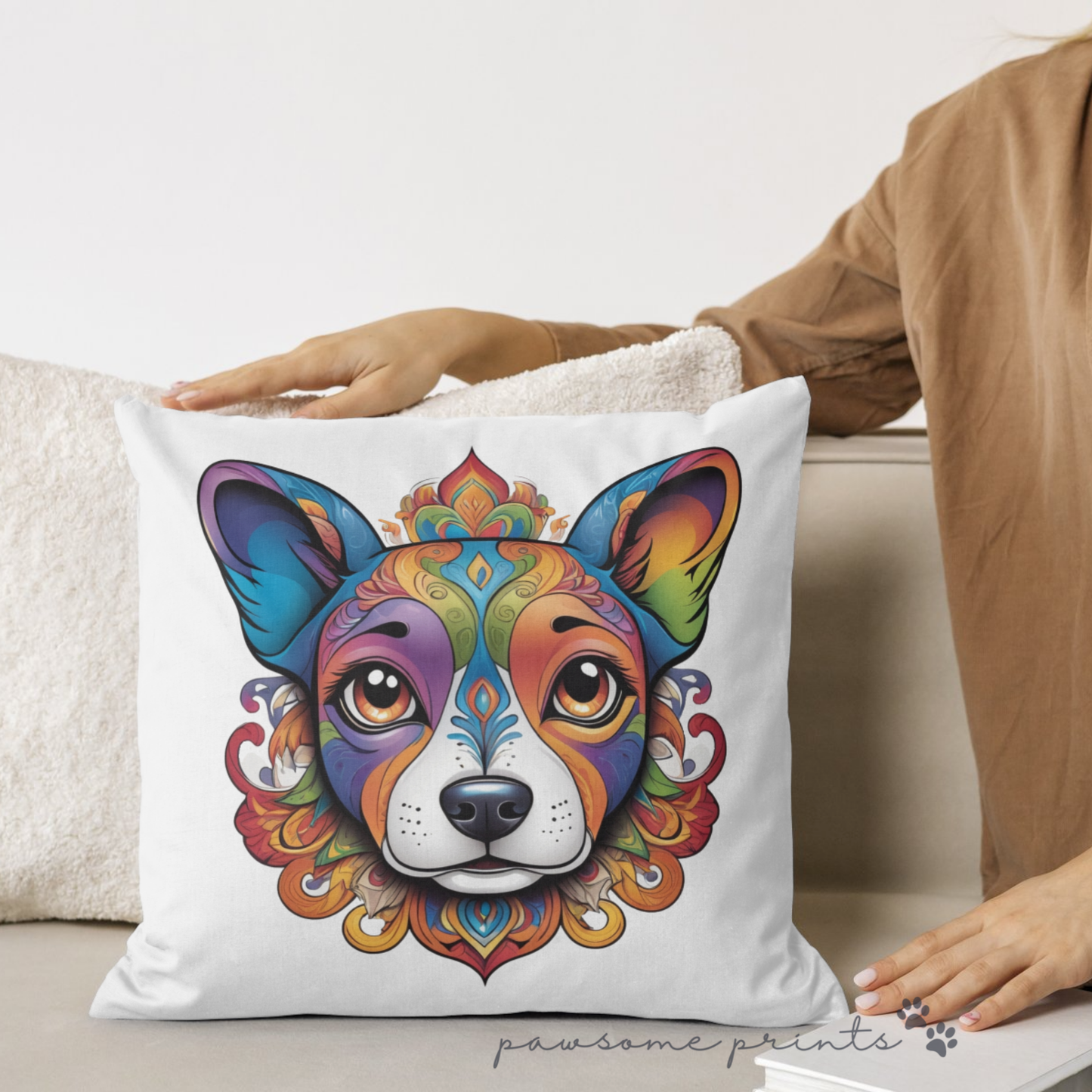 Rainbow Pup Face 3
