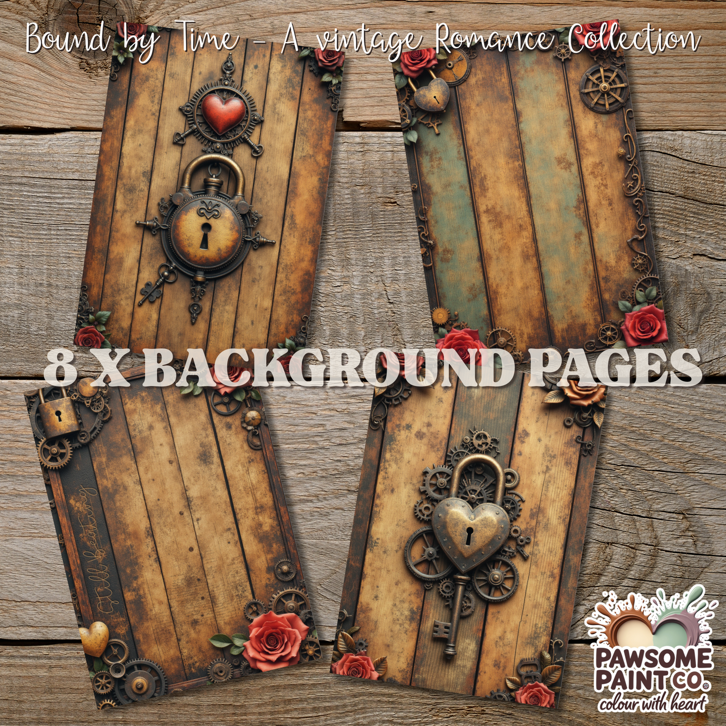 Bound by Time – A Vintage Romance Collection (A2 Print Set)