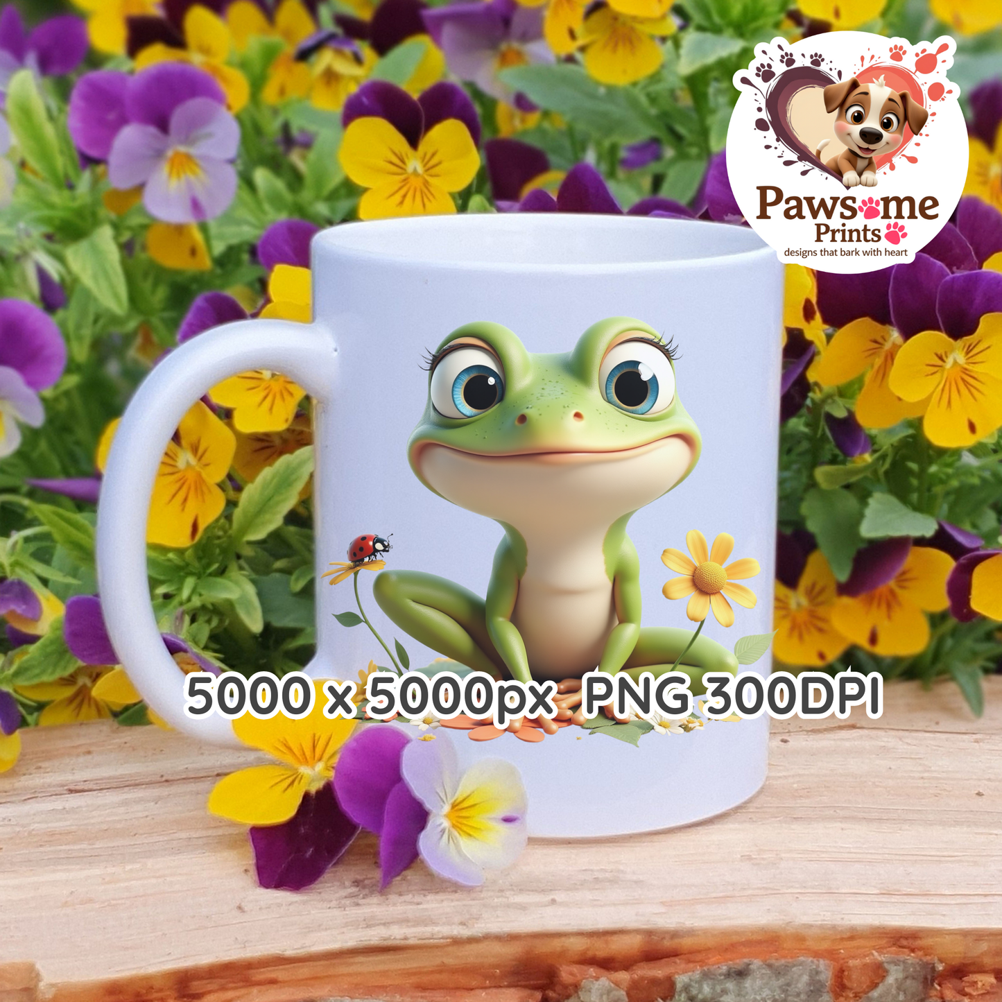 Spring Freebie – Bonus Frog PNG 🐸 | 300 DPI Transparent Download