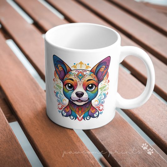 Rainbow Pup Face 9