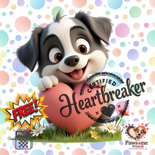 Certified Heartbreaker – Valentine Pup Freebie